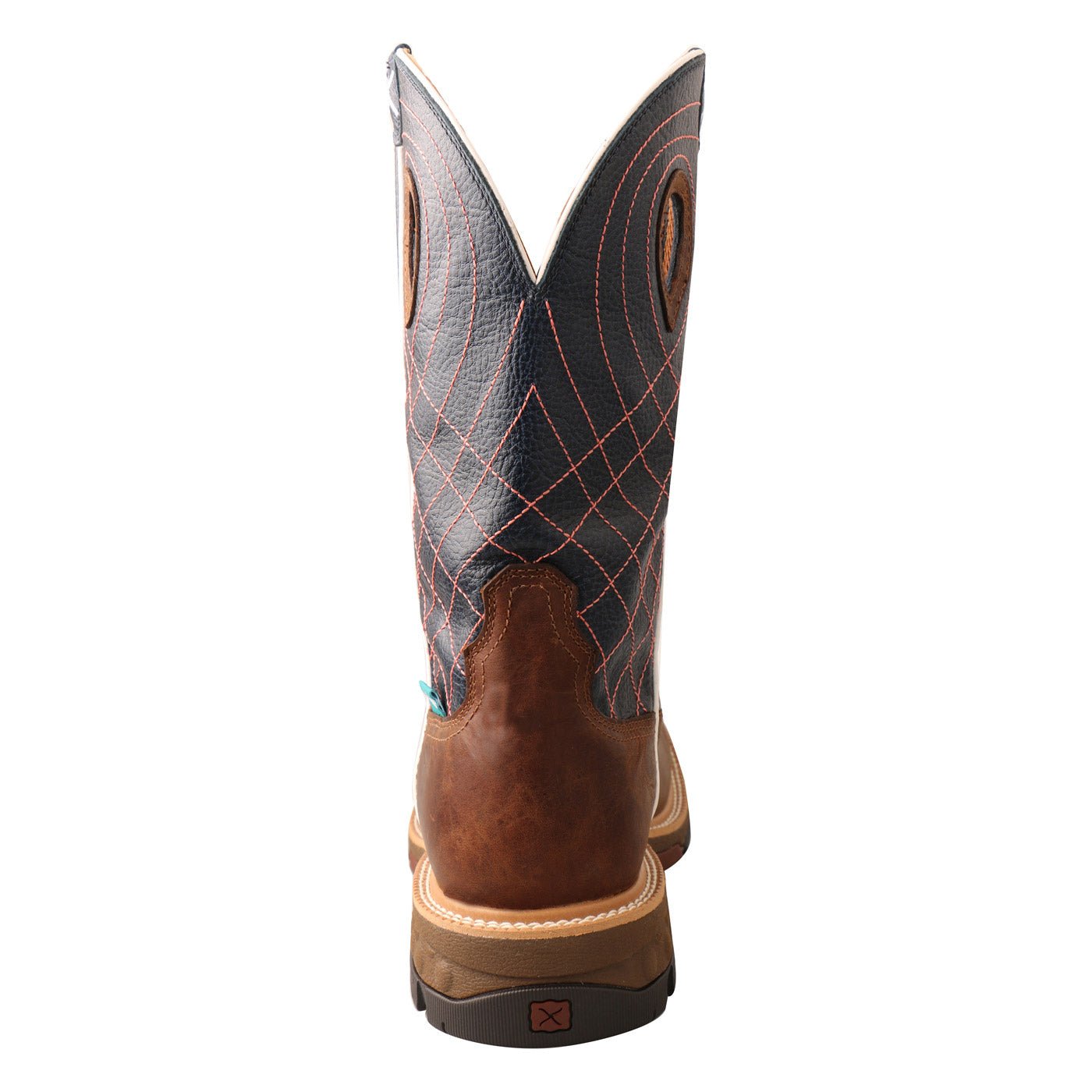 Twisted X Men's 12" Western Square Toe Work Boot - MXBW001 - 7D