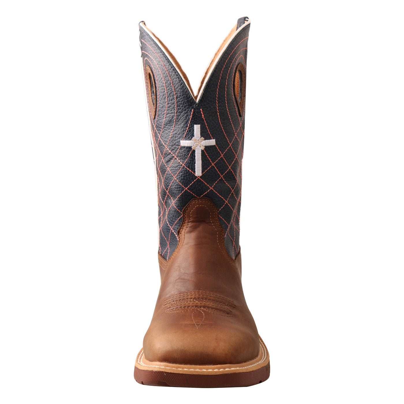 Twisted X Men's 12" Western Square Toe Work Boot - MXBW001 - 7D