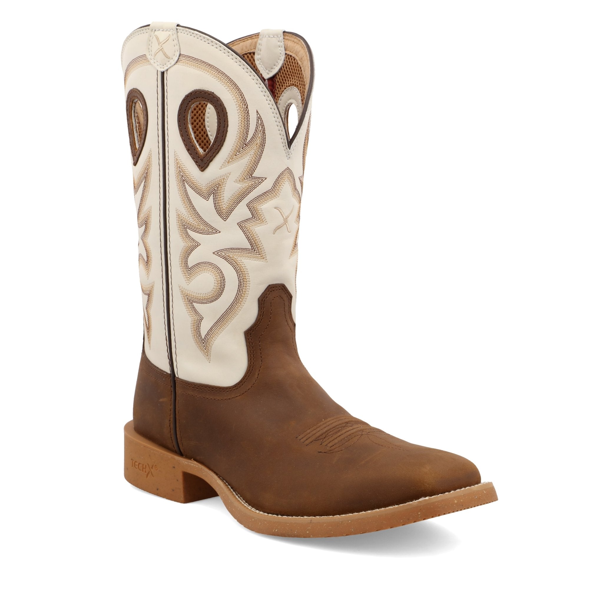 Twisted X Men's 12" Hazel and Ivory Wide Square Toe Tech X Boot - MXTR003 - 8B