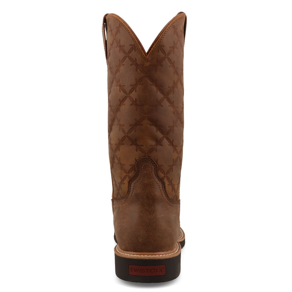 Twisted X Men's 12" Tech X Brown & Squash Western Boot - MXTR015 - 7D