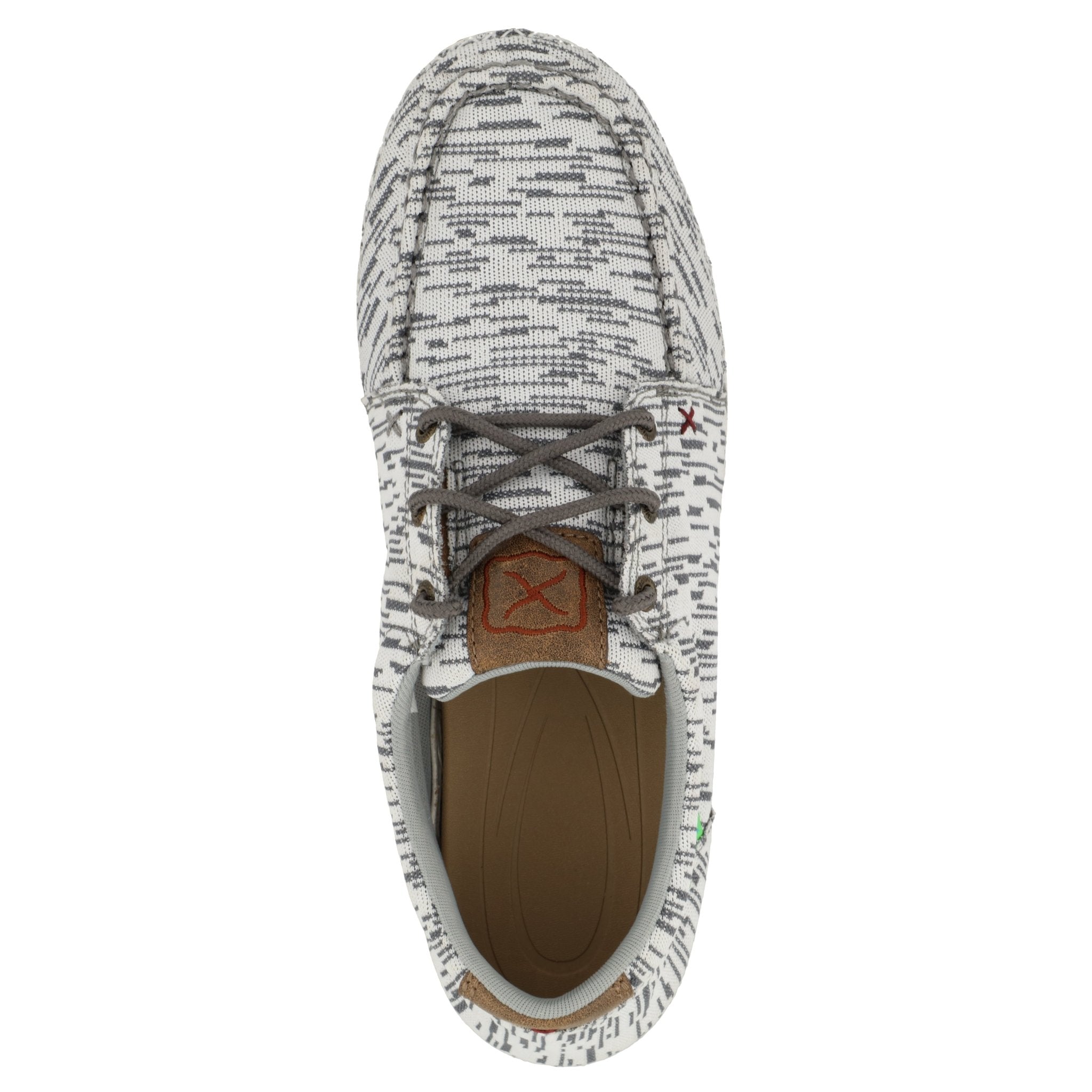 Twisted X Men's Zero-X White & Grey Lace Up Moc Toe Casual Shoe