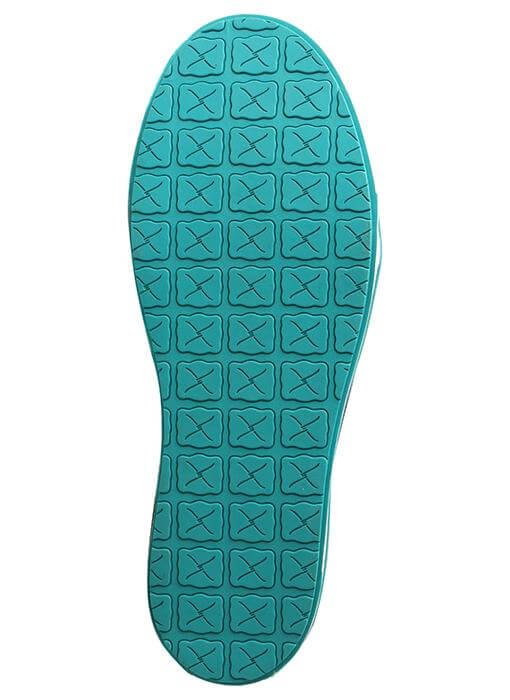 Twisted X Women's Kicks Charcoal & Turquoise Casual Shoe - WCA0029 - 5.5M