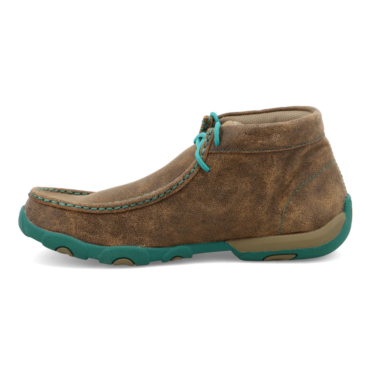 Twisted X Women's Casual Chukka Turquoise Driving Moc - WDM0020 - 5.5M