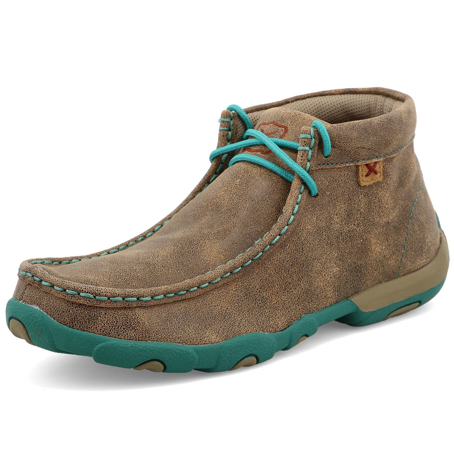 Twisted X Women's Casual Chukka Turquoise Driving Moc - WDM0020 - 5.5M