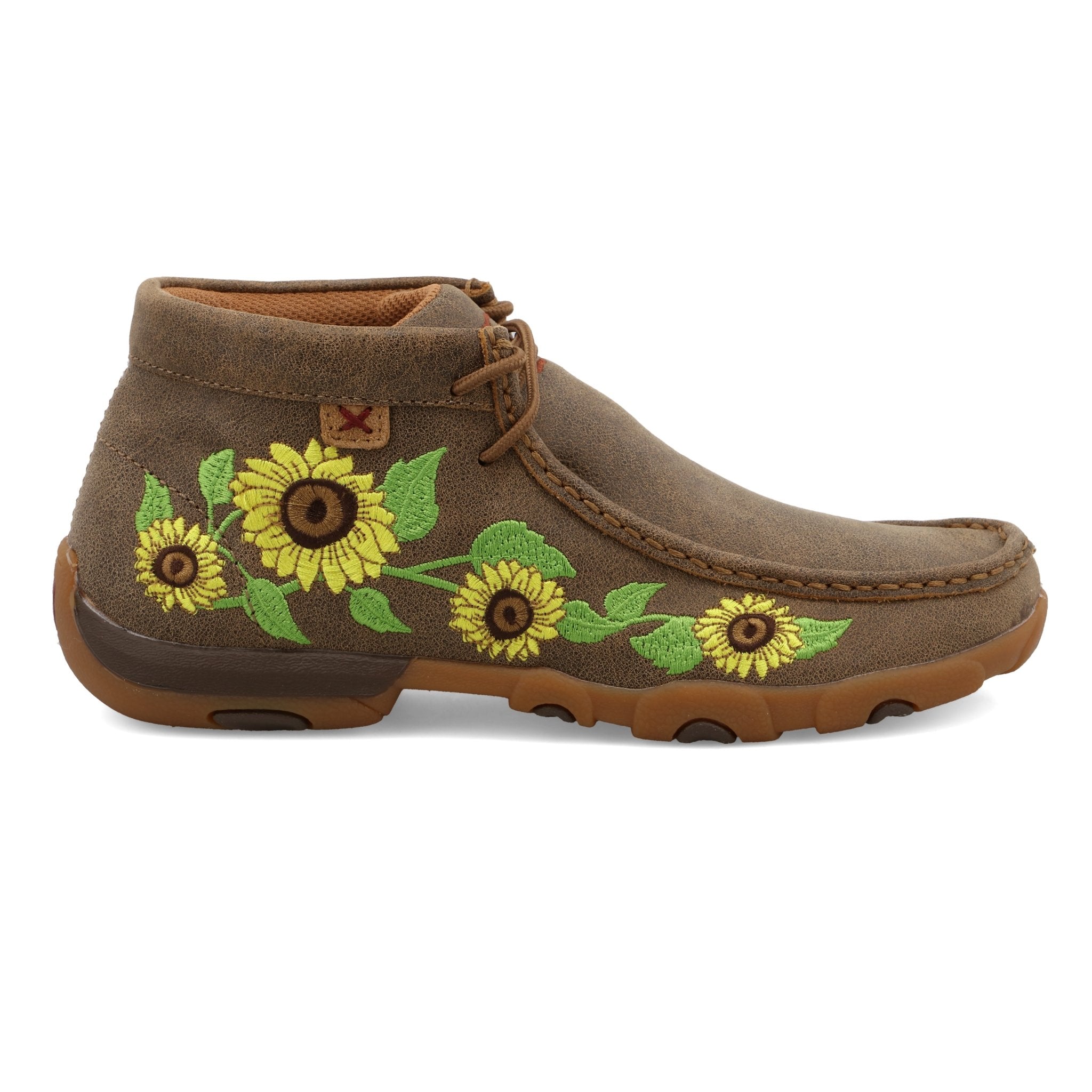 Twisted X Women's Chukka Driving Moc Bomber and Sunflower - WDM0128 - 5.5M