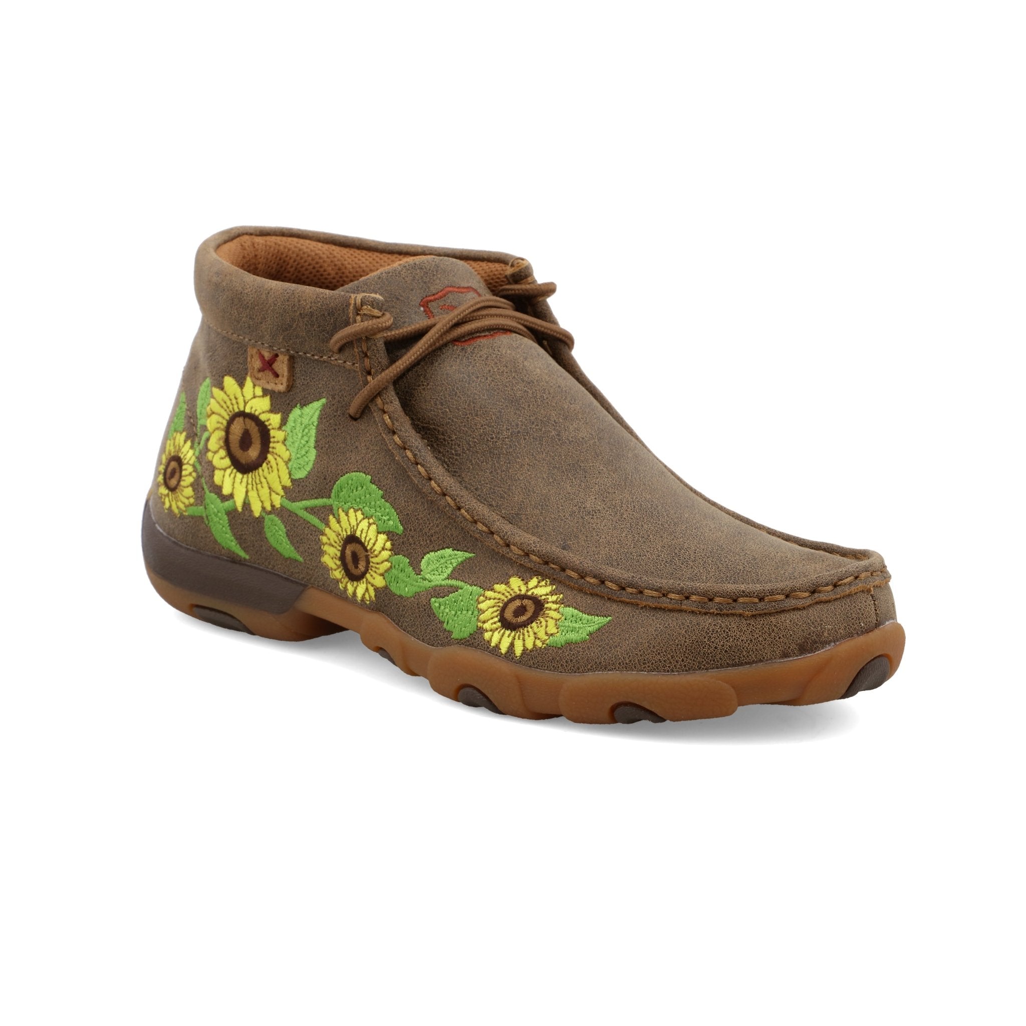 Twisted X Women's Chukka Driving Moc Bomber and Sunflower - WDM0128 - 5.5M