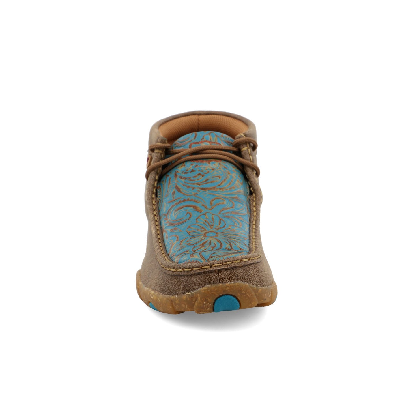 Twisted X Women's Chukka Driving Moc Bomber & Turquoise - WDM0148 - 5.5M