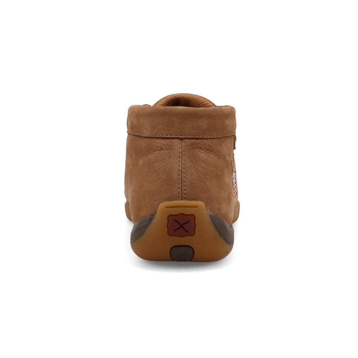 Twisted X Women's Chukka Driving Moc - Camel & American Flag - WDM0166-5.5M