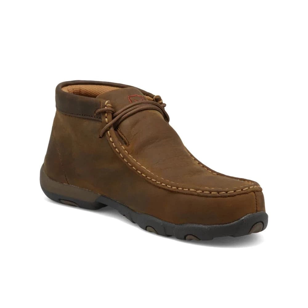 Twisted X Women's 5" Brown Work Moc Steel Toe Chukka Driving Moc - WDMST01 - 5.5M