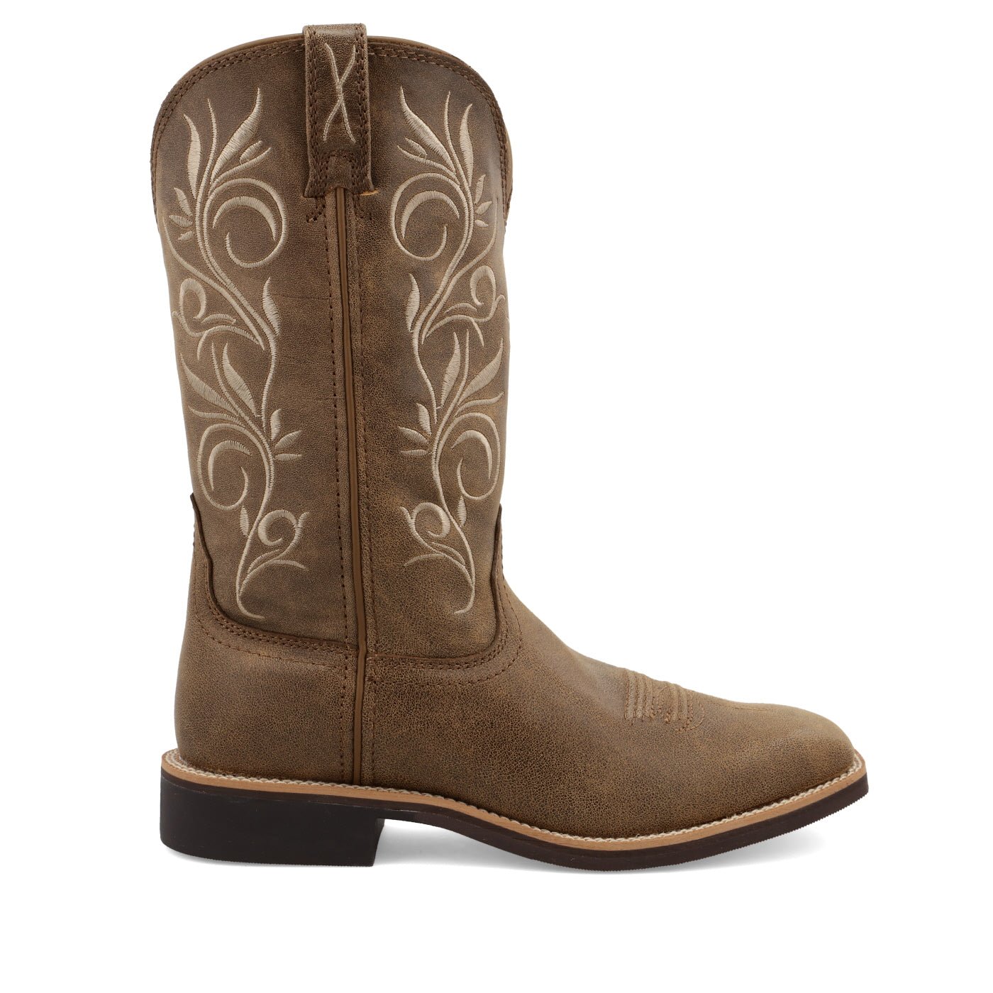 Twisted X Women's 11" Top Hand Wide Square Toe Western Boot - WTH0012 - 5.5B