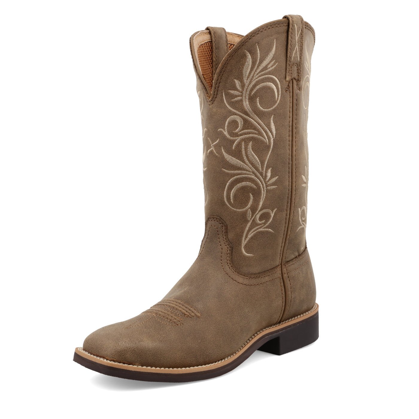 Twisted X Women's 11" Top Hand Wide Square Toe Western Boot - WTH0012 - 5.5B