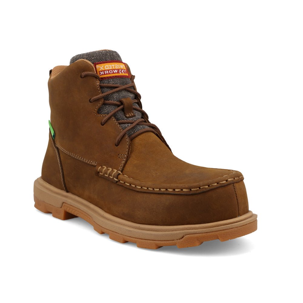 Twisted X Men's 6" Distressed Saddle UltraLite X Work Boot - WULNM01-5.5M