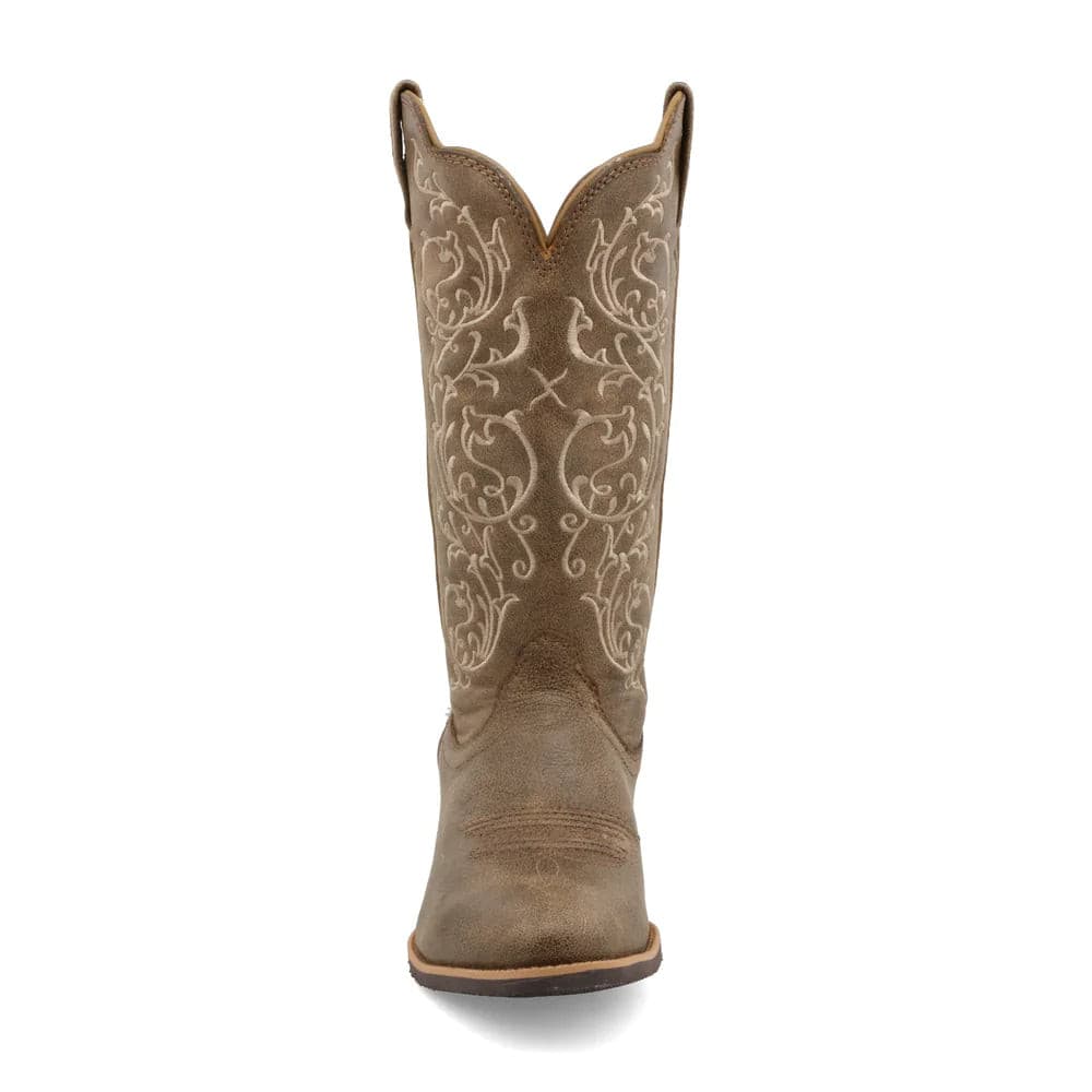 Twisted X Women's 12" Distressed Brown Round Toe Western Boot - WWT0025 - 5.5B