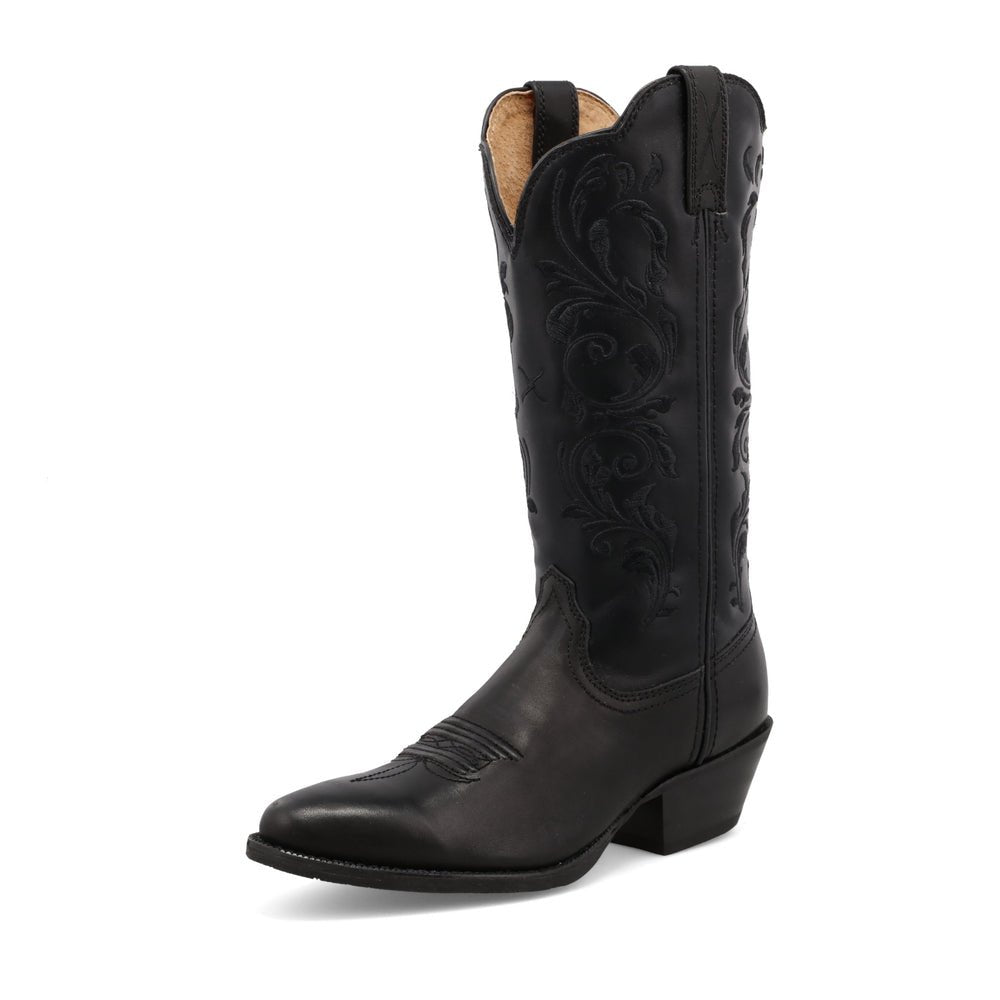 Twisted X Women's 12" Round Toe Black Western Boot - WWT0038 - 5.5B