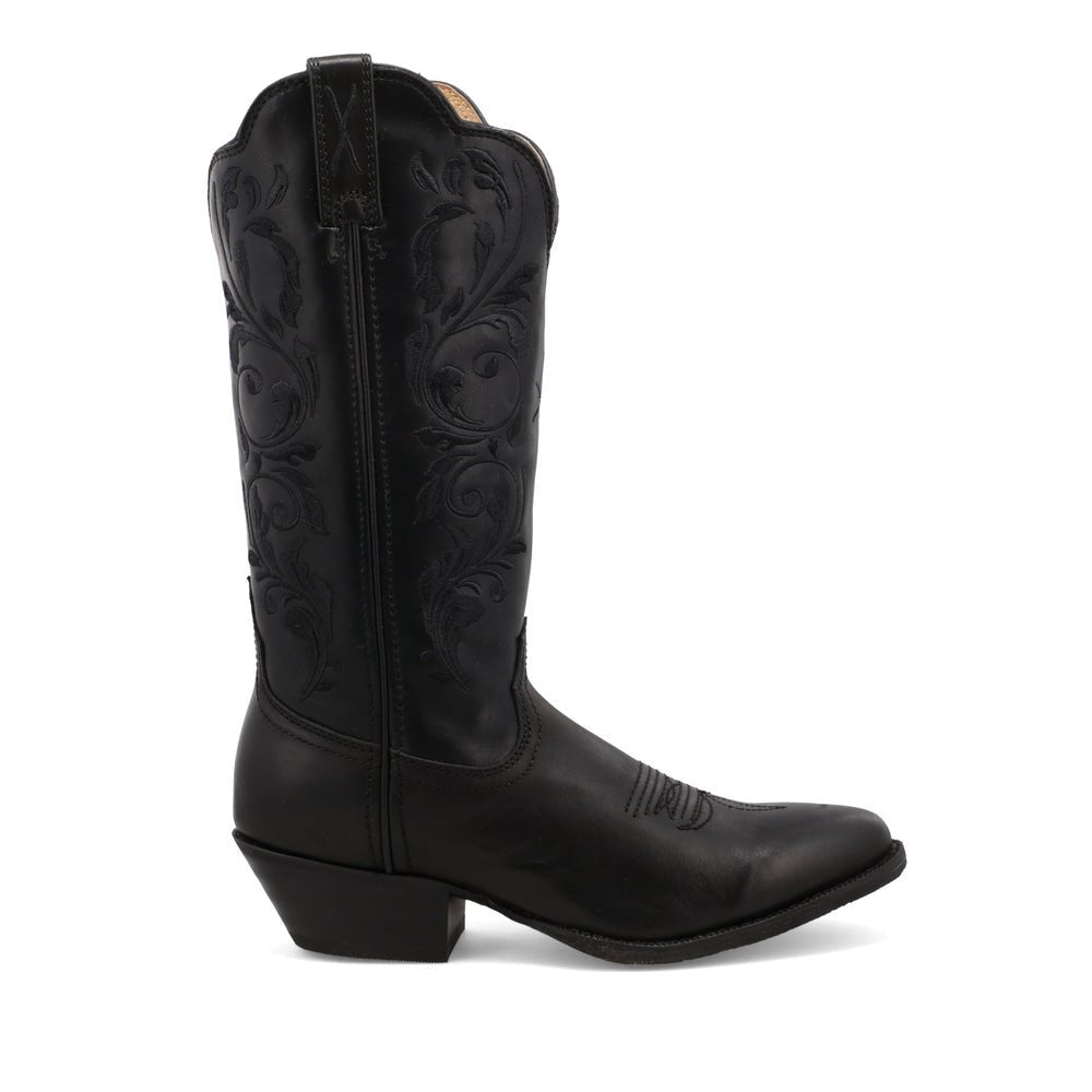 Twisted X Women's 12" Round Toe Black Western Boot - WWT0038 - 5.5B