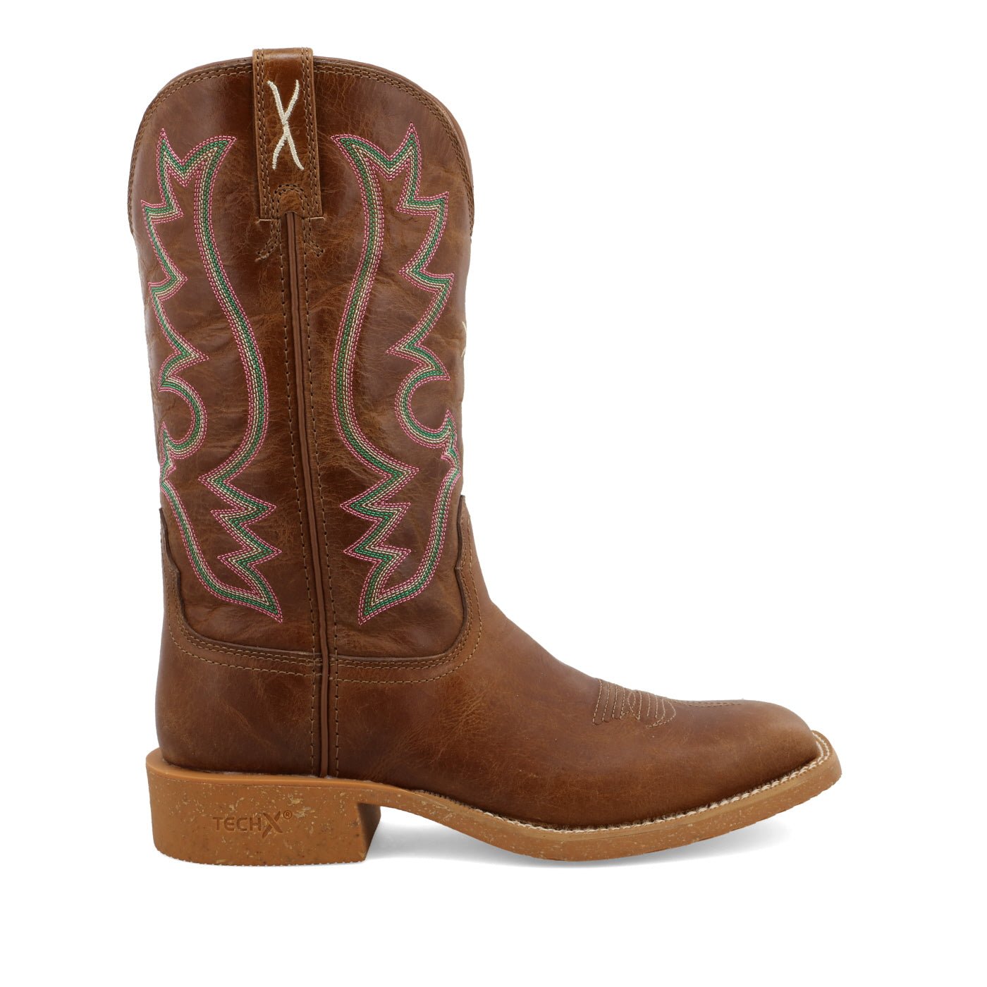 Twisted X Women's 11" Tech X Boot Roasted Pecan Square Toe Western Boot - WXTR002 - 5.5B