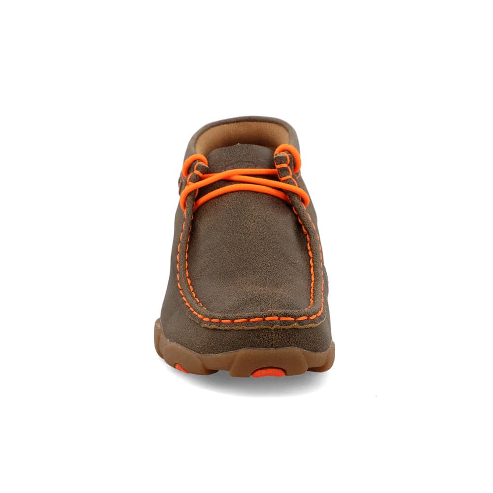 Twisted X Kids' Bomber & Neon Orange Chukka Driving Moc Shoes - YDM0006 - 13.5M