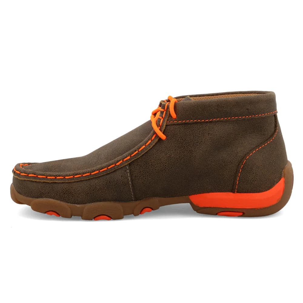 Twisted X Kids' Bomber & Neon Orange Chukka Driving Moc Shoes - YDM0006 - 13.5M