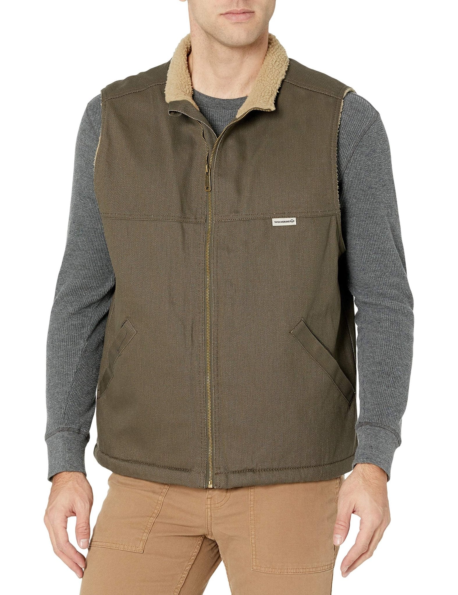 Wolverine Men's Bison Brown Upland Vest - W1105500 - 202 - S