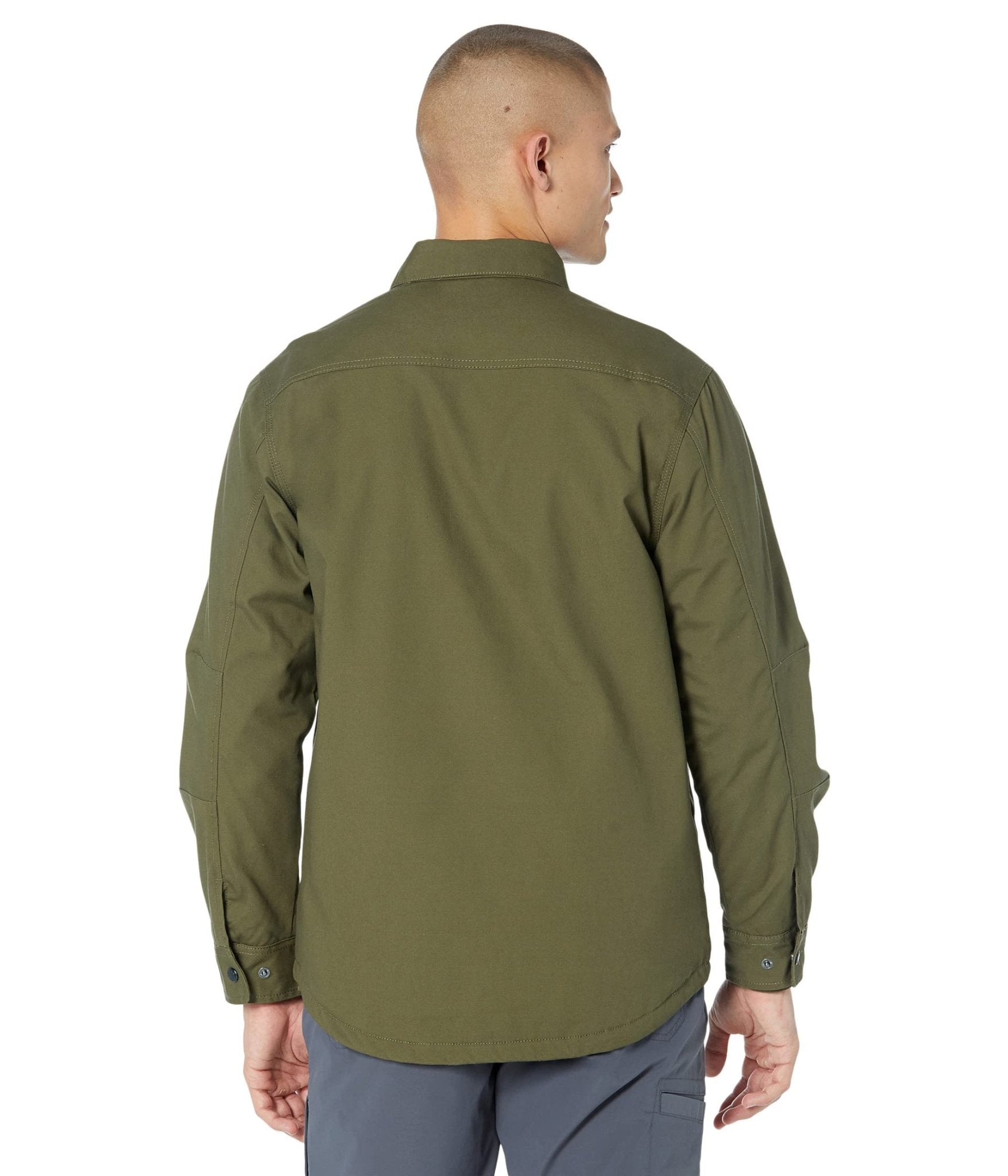 Wolverine Men's Guardian Cotton Uniform Green Work Shirt Jacket - W1209180 - 310 - S