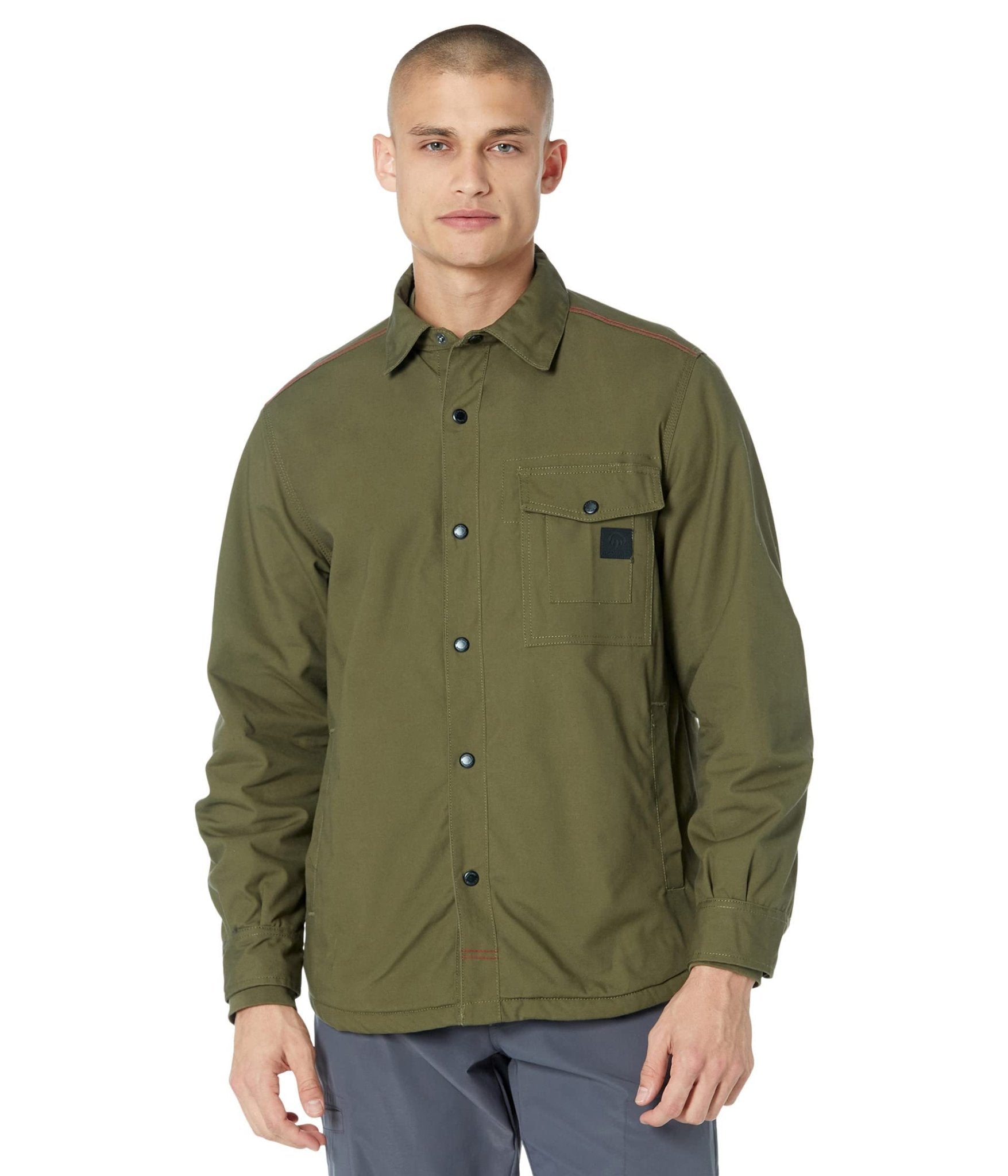 Wolverine Men's Guardian Cotton Uniform Green Work Shirt Jacket - W1209180 - 310 - S