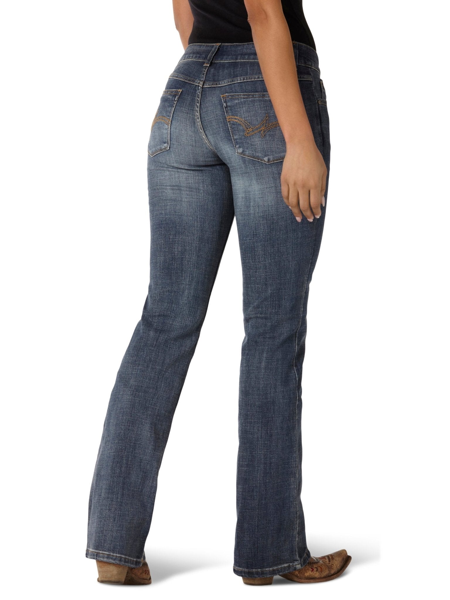 Wrangler Women's Mid Rise Bootcut AH Wash Jeans - 1009MWZAH - 0X32