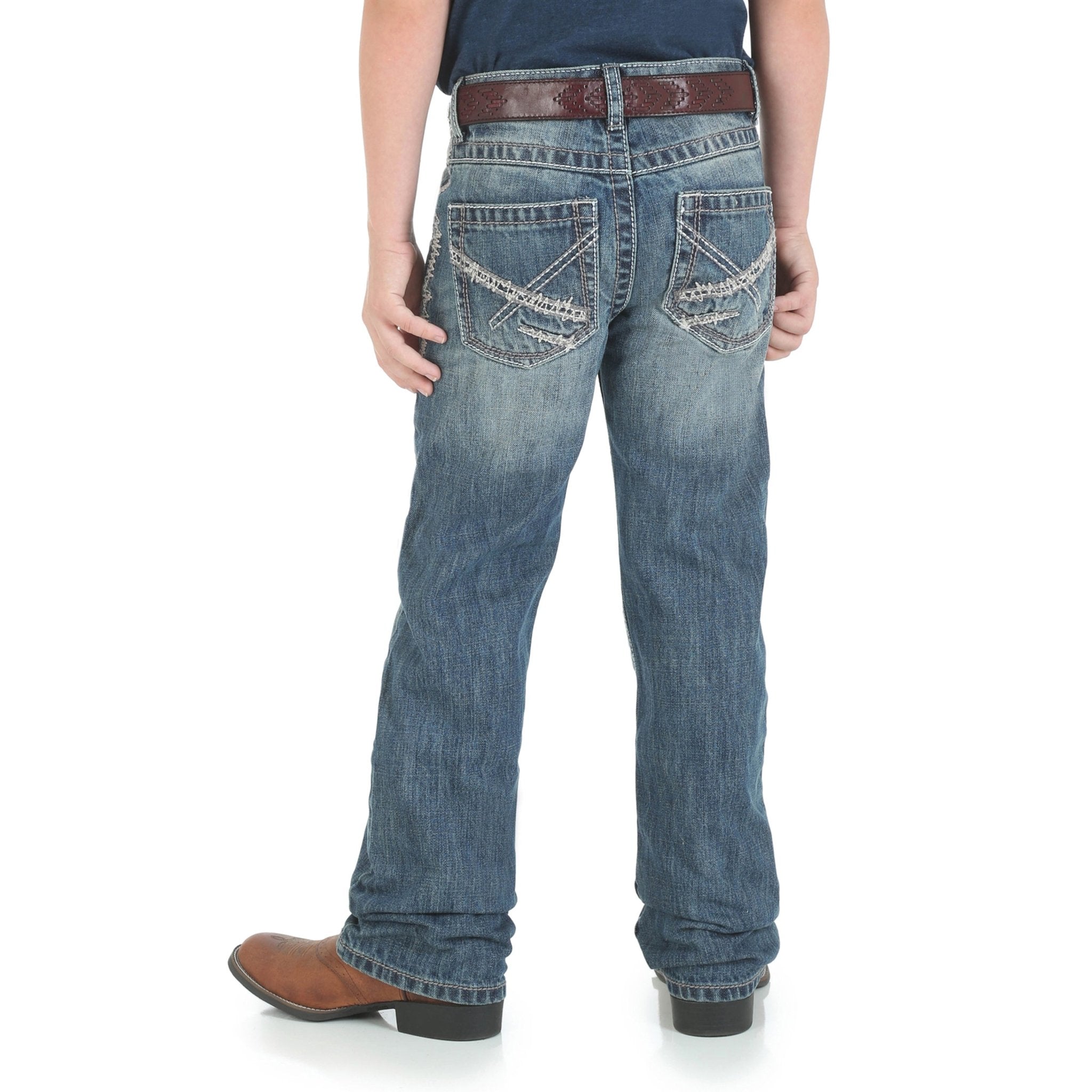 Wrangler Little Boys' 20X Vintage Bootcut Slim Fit Breaking Barriers Jeans - 1042JWXBB - 1TS