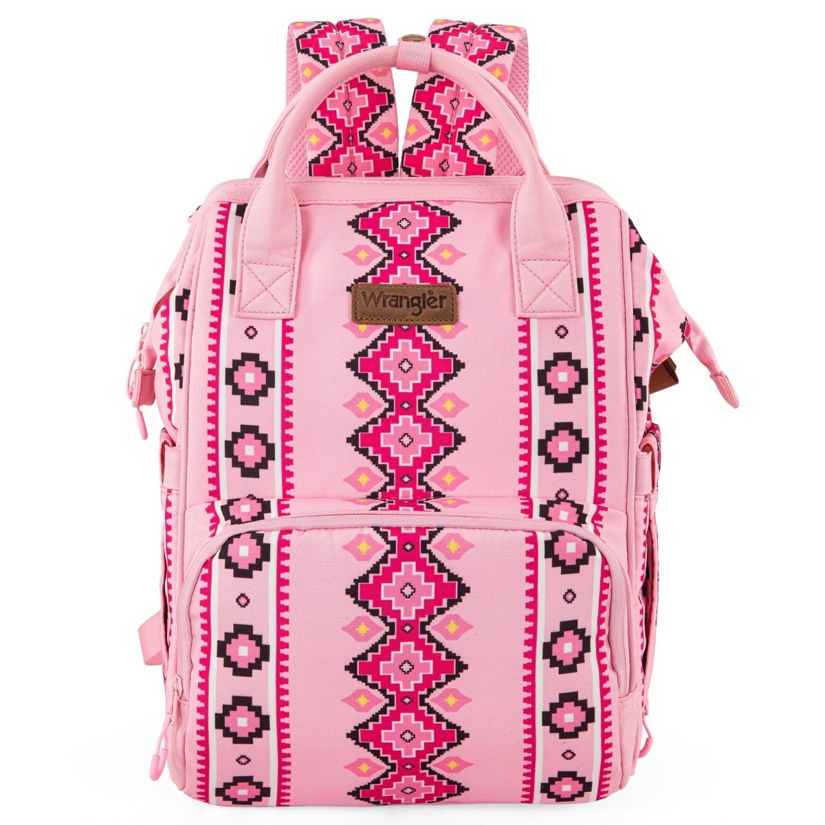 Wrangler Allover Aztec Printed Callie Pink Backpack - WG2204 - 9110PK