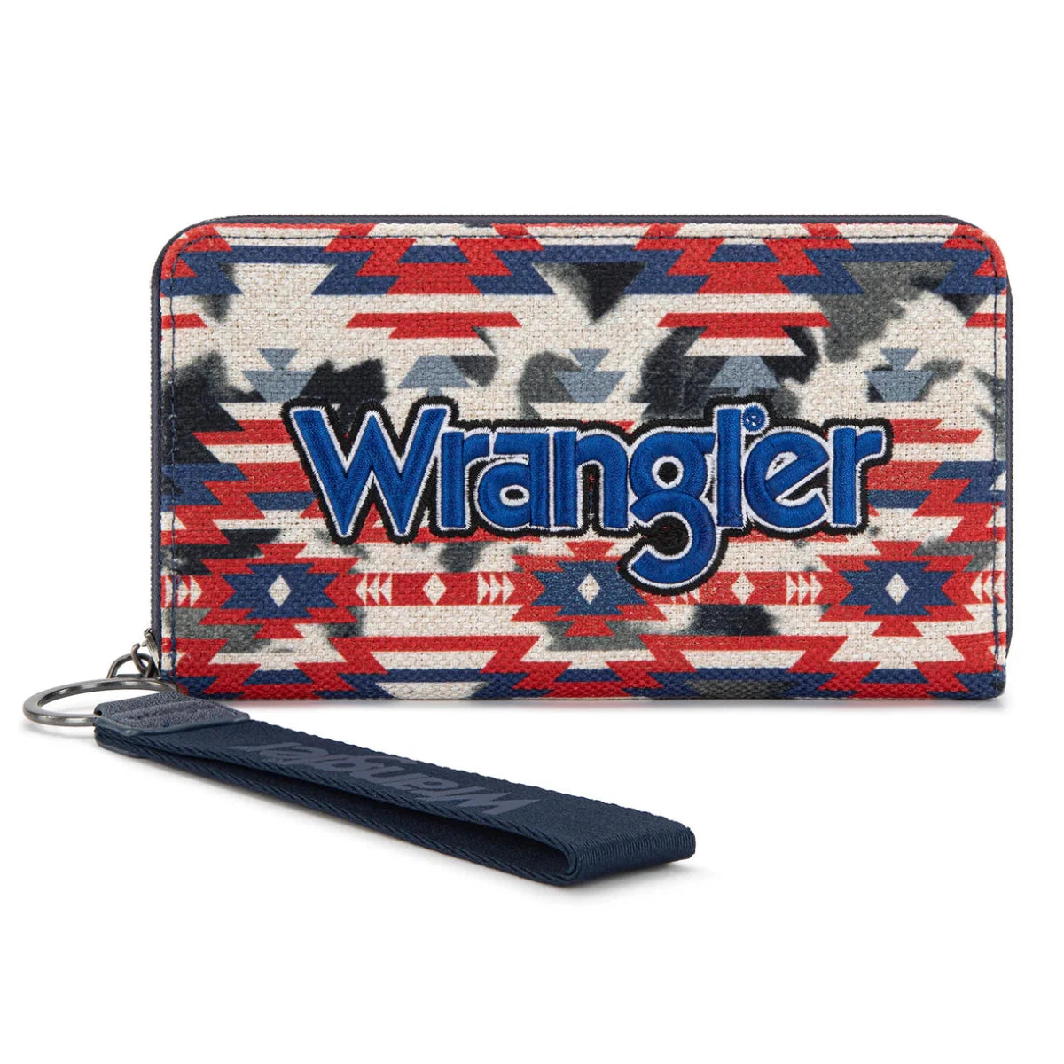 Wrangler Aztec Print Wallet - Navy - WG302-W006NY