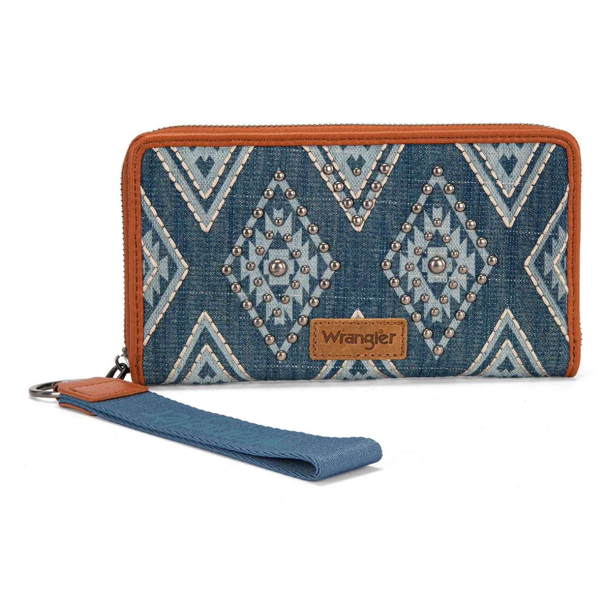 Wrangler Aztec Studded Wallet/Wristlet - Jean - WG435-W006JN