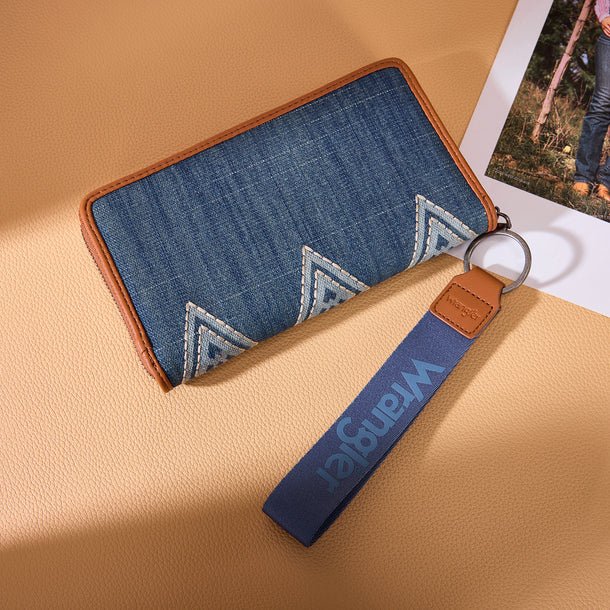 Wrangler Aztec Studded Wallet/Wristlet - Jean - WG435-W006JN