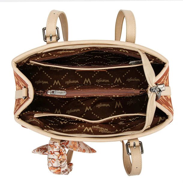Wrangler Vintage Floral Print Canvas Shoulder Bag - Multiple Colors - WG510-8130BR