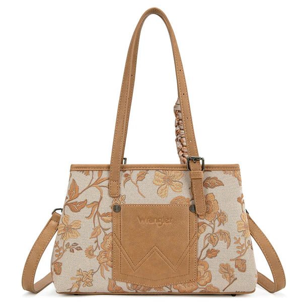 Wrangler Vintage Floral Print Canvas Shoulder Bag - Multiple Colors - WG510-8130GD
