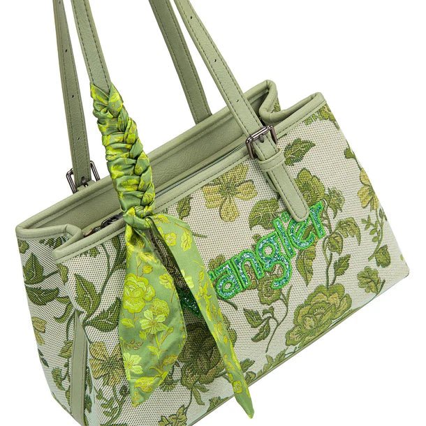 Wrangler Vintage Floral Print Canvas Shoulder Bag - Multiple Colors - WG510-8130GN