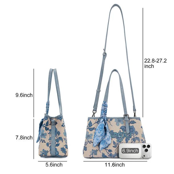 Wrangler Vintage Floral Print Canvas Shoulder Bag - Multiple Colors - WG510-8130JN