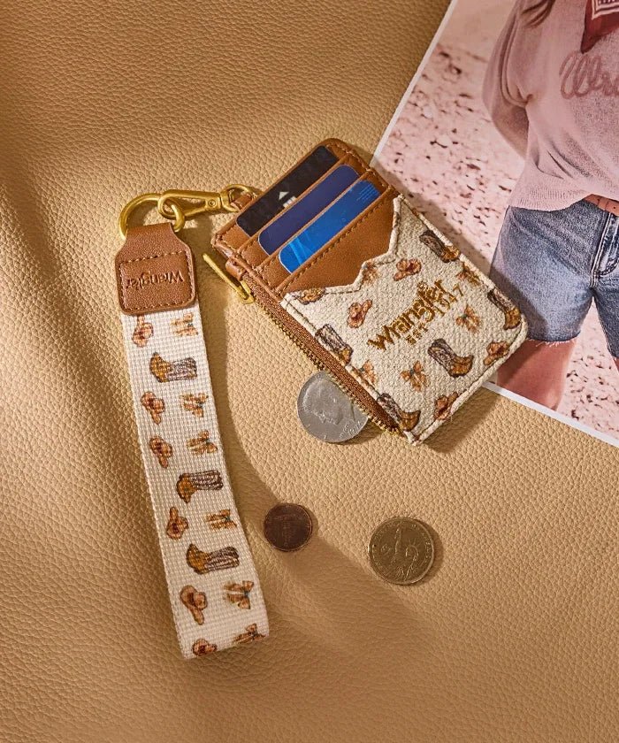 Wrangler Western Print RFID Blocking Wallet - Tan - WG524-W005TN