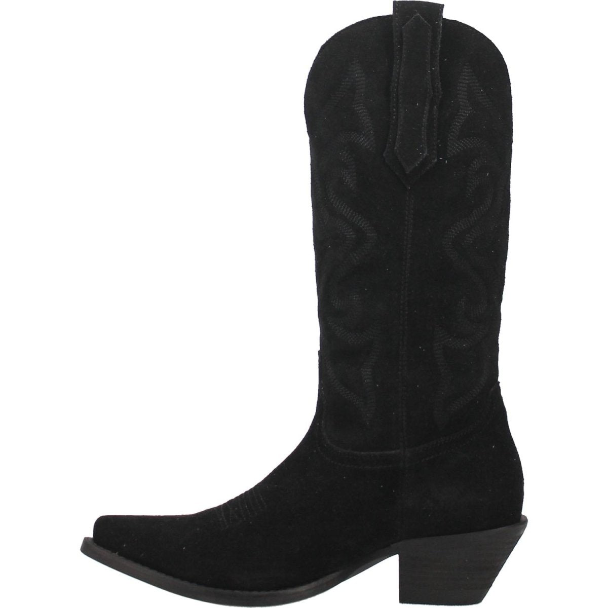 Dingo Women's Out West Black Suede Western Boots - DI920-BK-6M