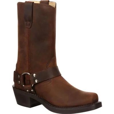 Durango Women's Brown Leather Harness Western Boot - RD594 - 6M