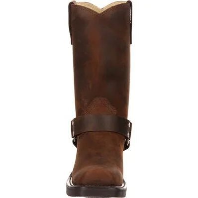 Durango Women's Brown Leather Harness Western Boot - RD594 - 6M